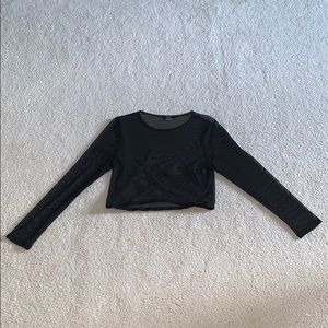 Forever 21 Mesh Crop Top
